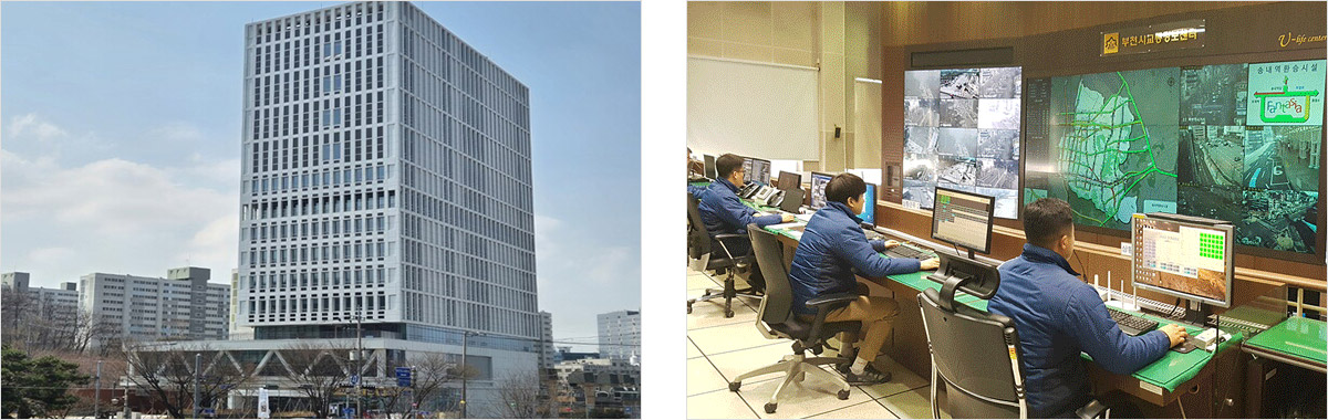 교통정보센터 외부, 내부 모습